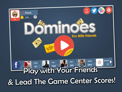 【免費遊戲App】Dominoes Pro With Friends-APP點子