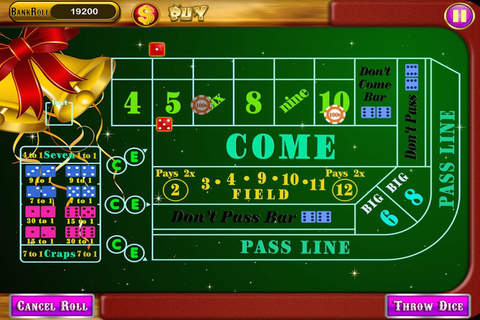 $$$ Big Money Casino Christmas Craps Dice Games with Casino Buddies Free screenshot 2