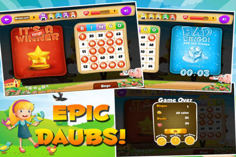 Bingo Days - Lucky Animal Edition With Multiple Daubs screenshot 2