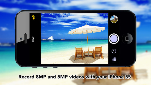 Video HD+ for iPhone5S - Record 8MP and 5MP videos with your iPhone