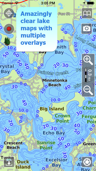 Aqua Map Minnesota - Lake GPS Offline Nautical Charts