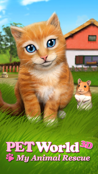 PetWorld 3D: My Animal Rescue - Cute cats dogs hamsters and tiny animals need help