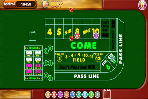 Craps The Dice Lucky Sevens Casino screenshot 3