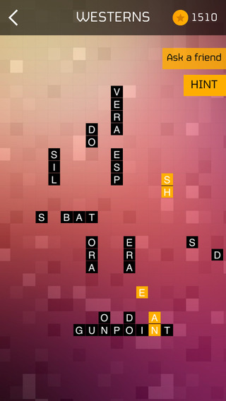 ZigZag Broken Words - drag group of chars to search the hidden words