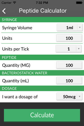 Peptide Calculator screenshot 2