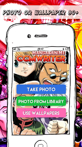 CCMWriter - Manga Anime Studio Design Text and Photo Camera of Hunter x Hunter