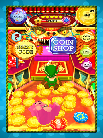 【免費遊戲App】Golden Dragon Coins pusher - The Real Cashflow Coin Dozer money Silver Casino Tour PRO-APP點子