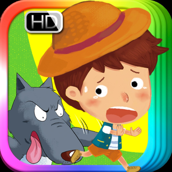 The Boy Who Cried Wolf-iBigToy - bedtime fairy tale child LOGO-APP點子