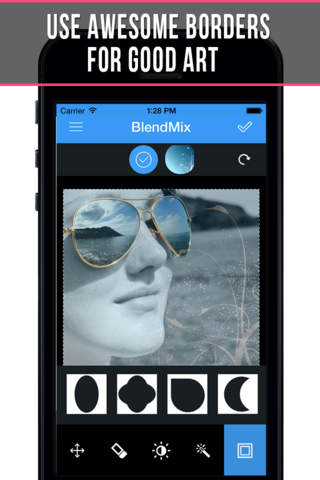 BlendMix Free - Double exposure photo blender for Instagram, Facebook screenshot 3