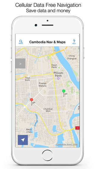 Cambodia Offline Maps Offline Navigation