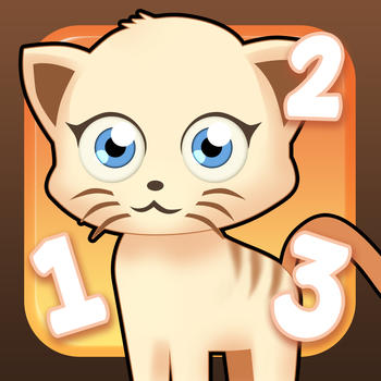 Number Kitty Cats : Cute and Adorable pets that helps kids. 教育 App LOGO-APP開箱王