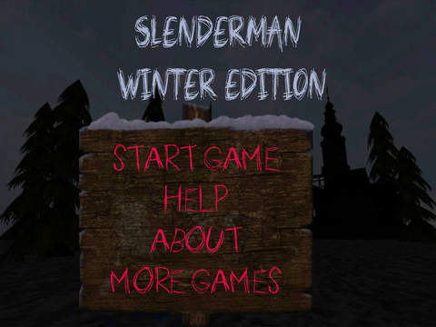 【免費遊戲App】SlenderMan: Winter Edition-APP點子