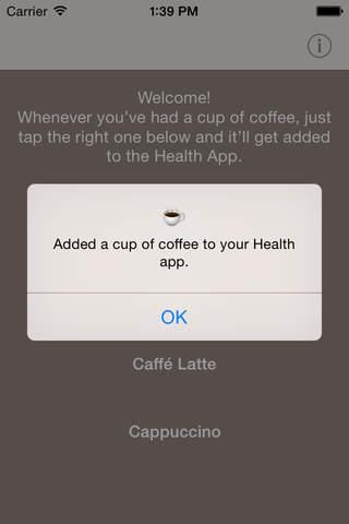 Coffeeine screenshot 2