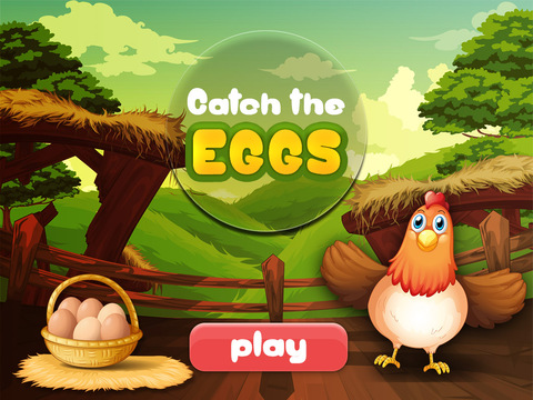 【免費遊戲App】Catch the Eggs-simple and fun chicken bird dropping eggs and catching arcade game.-APP點子