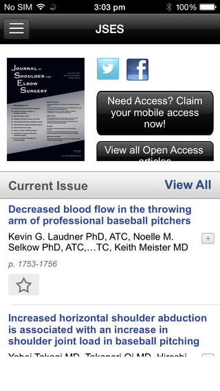 【免費醫療App】Journal of Shoulder and Elbow Surgery (JSES)-APP點子