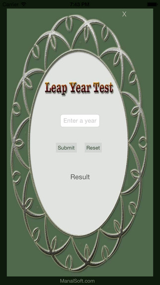 Leap Year Test
