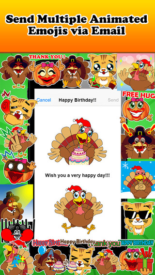 【免費社交App】Emoji Kingdom - Christmas Turkey Emoticons-APP點子