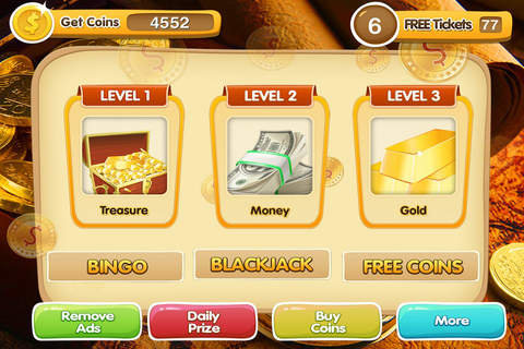 Lucky Casino Free Tournament of Money & Golden Treasure in Vegas Slots screenshot 3