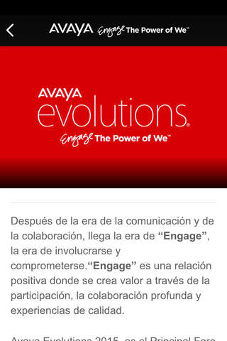 Avaya Evolutions® México 2015 screenshot 2