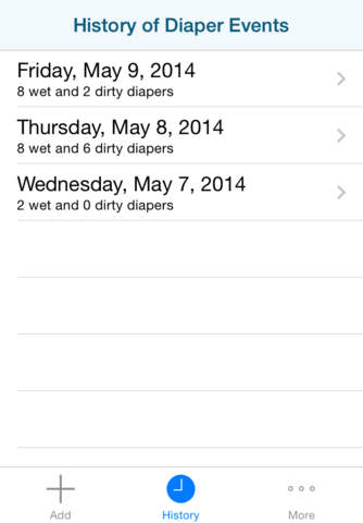 Diaper log tracker Poopendar screenshot 2