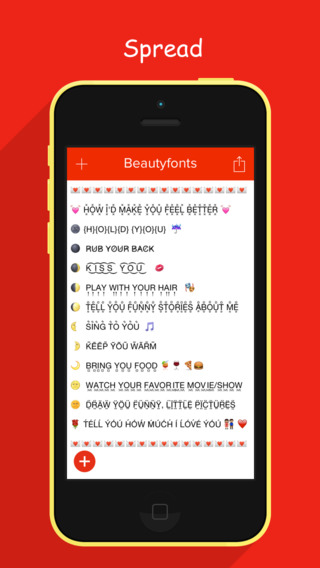 Beautyfonts - Symbolizer Emoji Icons Fonts that works with any App