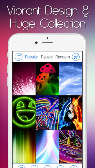 【免費娛樂App】HD Retina Neon Wallpapers & Backgrounds - Images of Ambient Lights, Trails, Glowing Effects with Puzzle Game and Photo Editor-APP點子