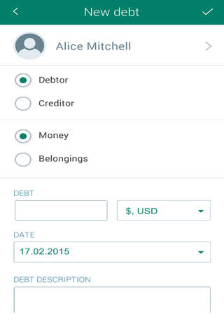Debts Tracker GOLD screenshot 2