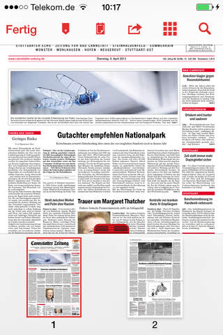 Cannstatter Zeitung ePaper screenshot 2