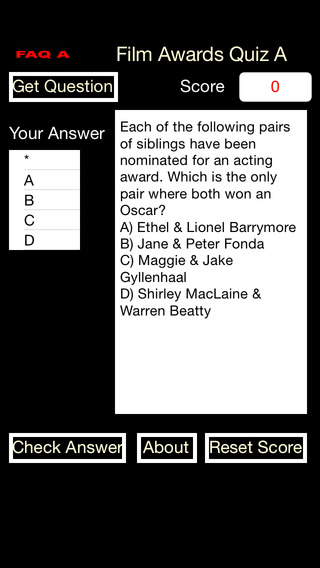 【免費遊戲App】Film Awards Quiz A-APP點子