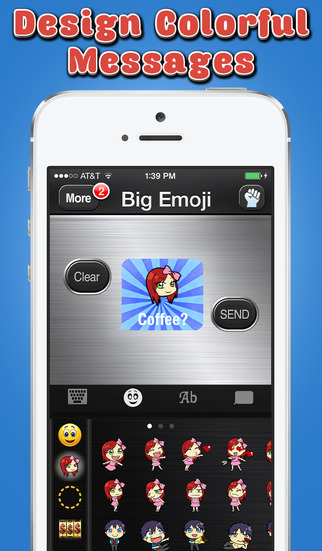 【免費社交App】Big Emoji Stickers - for Texting, SMS, Facebook, Twitter & Messaging-APP點子