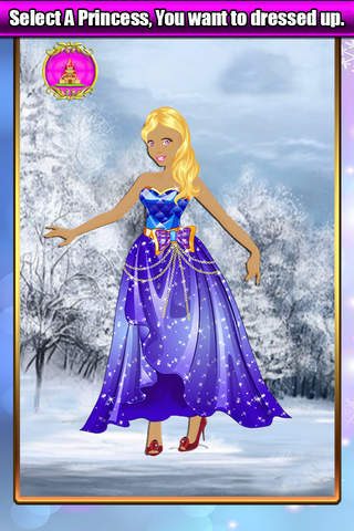 Arctic Ice Princess Dress-Up: Cute Hairstyle and Outfit Salon FREE screenshot 4