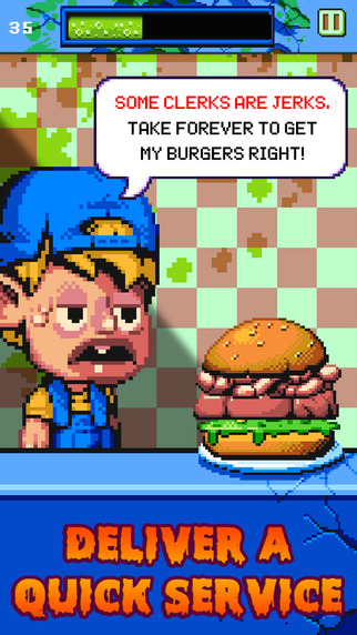 【免費遊戲App】Bubonic Burgers - The 16 bit Post Apocalyptic Hamburger Maker Game-APP點子