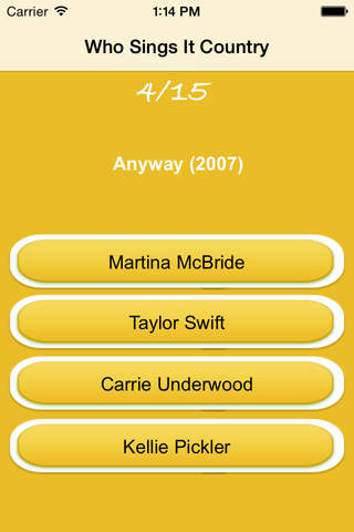 Who Sing It Country Hit Music Quiz-Fun Song Trivia screenshot 2