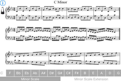Minor Scales Piano Lite screenshot 2