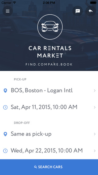 Car Rentals Market App