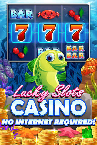 Lucky Slots - An Underwater World with Wheel Deal Prizes, Real Moolah And Sloto Max Bets! screenshot 4