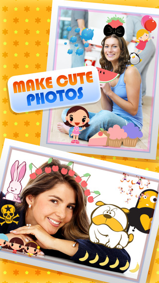A Cute Kawaii Style Kids Photobooth Camera Chibi Sticker Maker + Fun for Girls Boys and Family