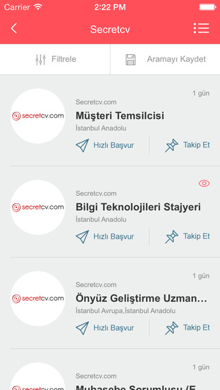 【免費商業App】Secretcv İş İlanları-APP點子