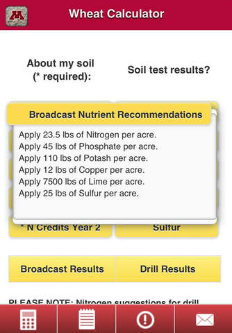 Crop Nutrient Calculators screenshot 3