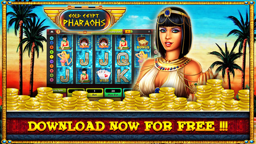 Slots - Gold Egypt Pharoah and Cleopatra Casino Win Way