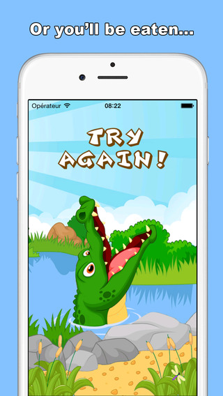 【免費遊戲App】Angry Croco, test your reflexes and try to do the best score on this free addictive game-APP點子