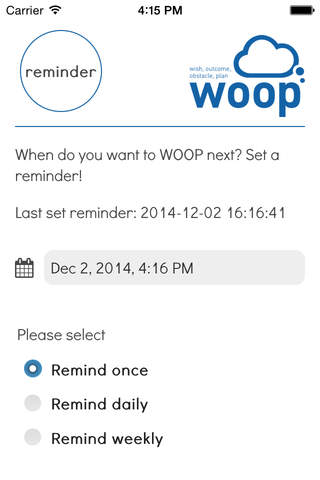 WOOP app screenshot 4