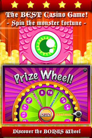 `` Aaron Crazy Monster Slots `` - Spin the number one zombie to dies on the wheel of riches with no luck screenshot 2