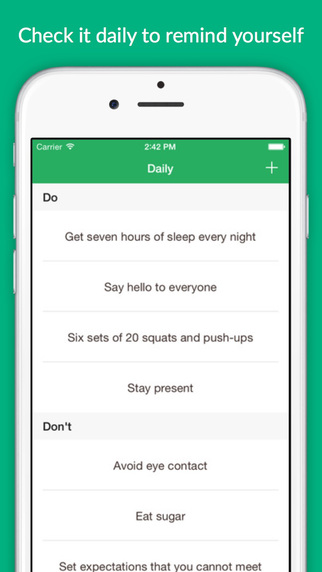 【免費生活App】Daily - keep track of your dos and don'ts, everyday-APP點子