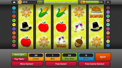 【免費遊戲App】Thanksgiving Casino Slot-APP點子