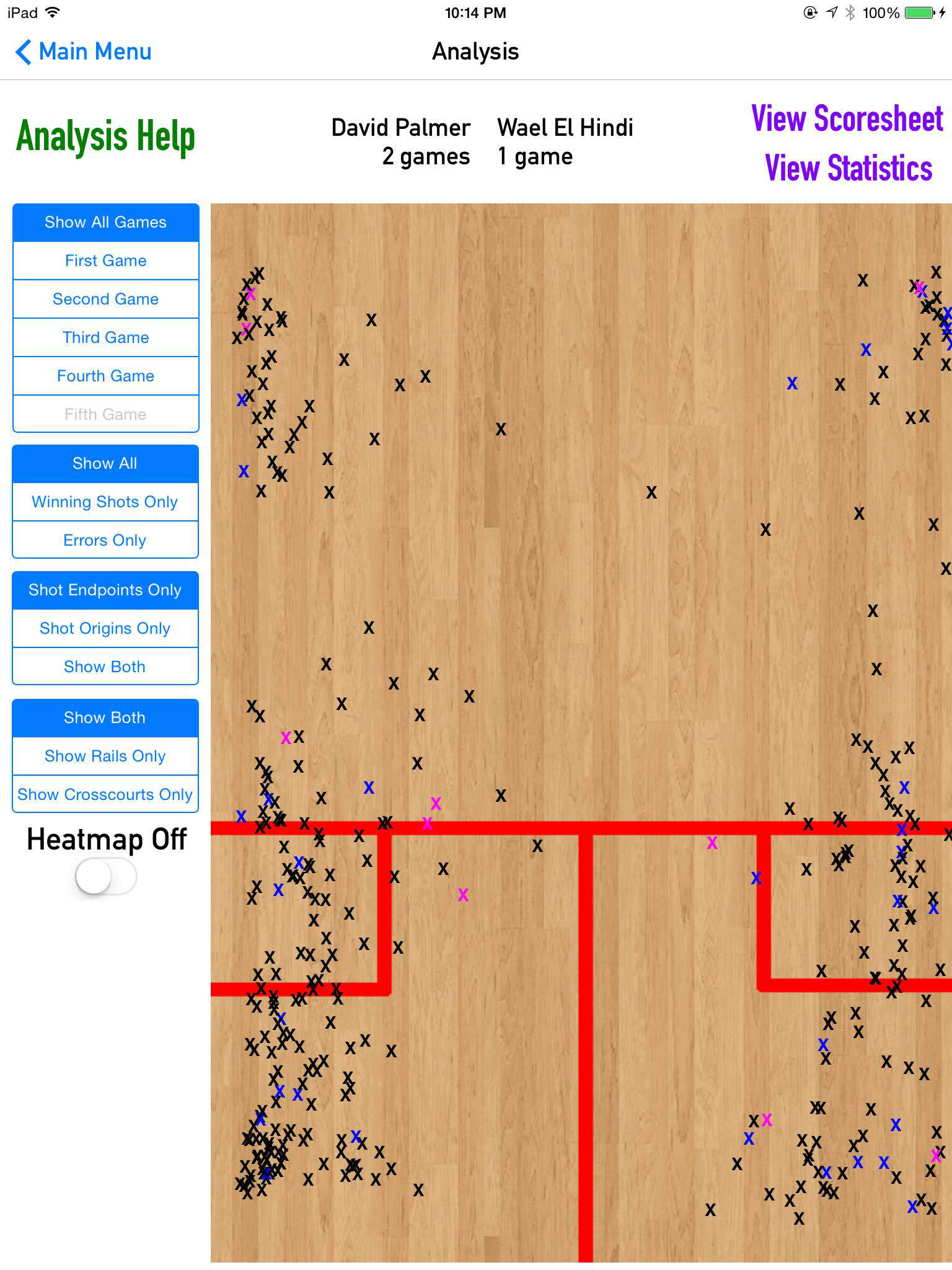 courtvision - squash strategy app