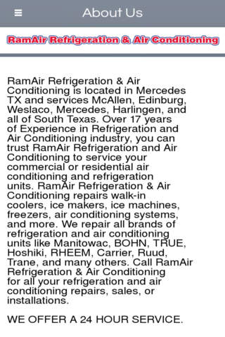 RamAir Refrigeration & Air Conditioning - Mercedes screenshot 2