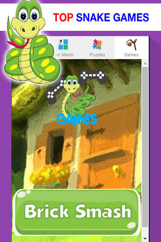 Green Snake Games for Little Kids - Jigsaw Puzzles and Sounds screenshot 3
