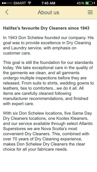 【免費商業App】Don Schelew Dry Cleaning-APP點子