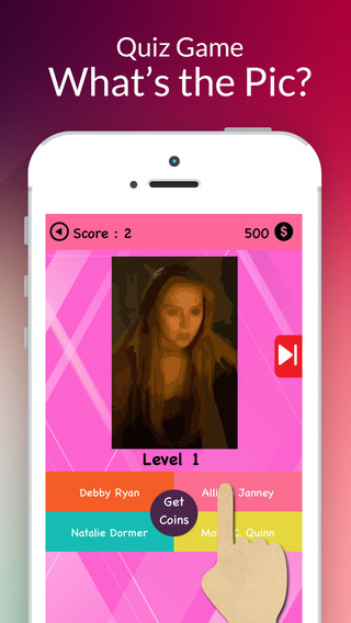 【免費遊戲App】Guessing the Actress quiz games : Famous TV & Movies icon Trivia-APP點子